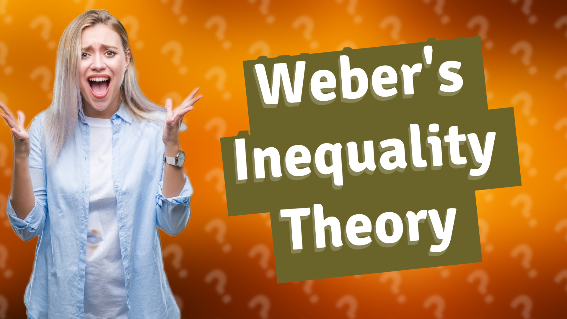 Weber's Inequality Theory