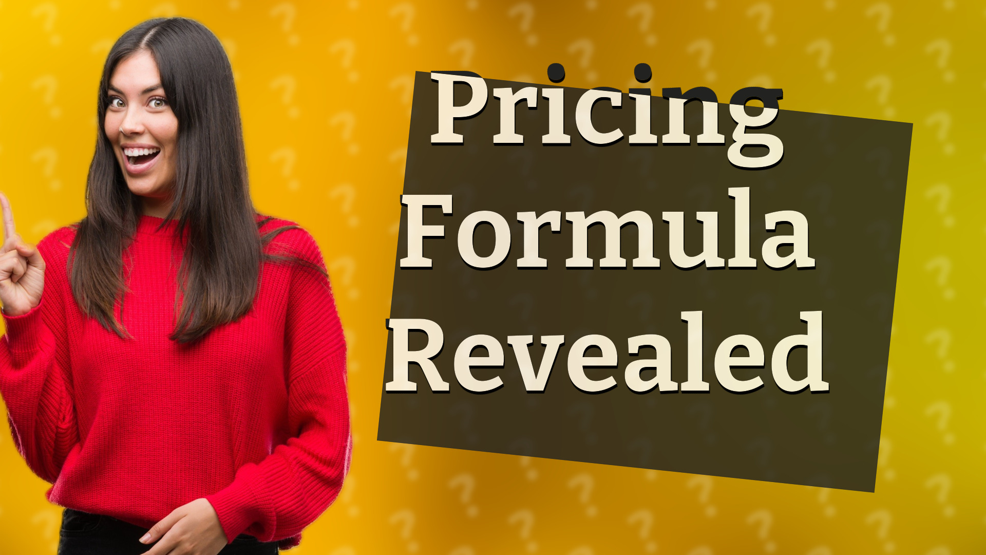 Pricing Formula Revealed