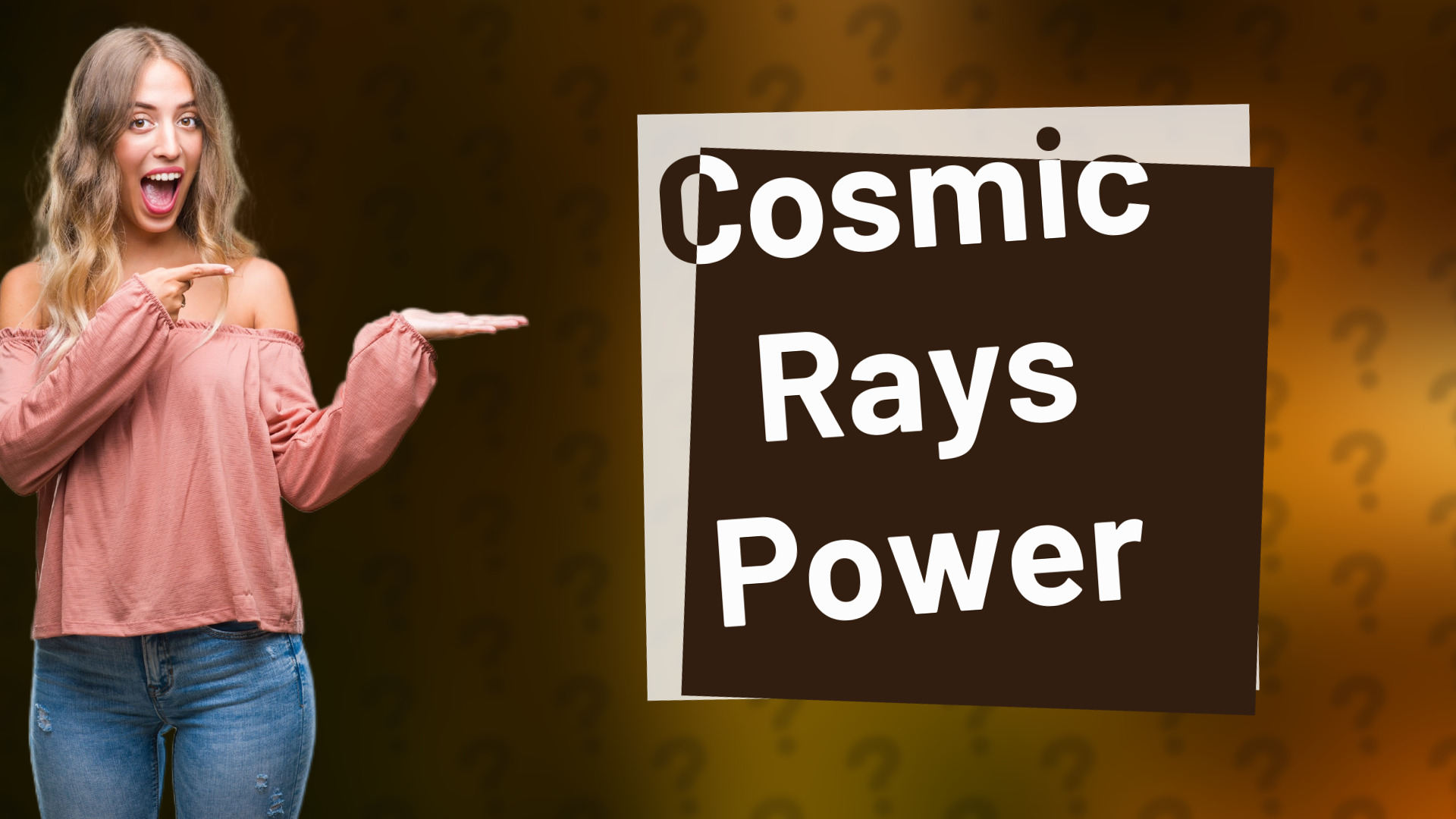 Cosmic Rays Power