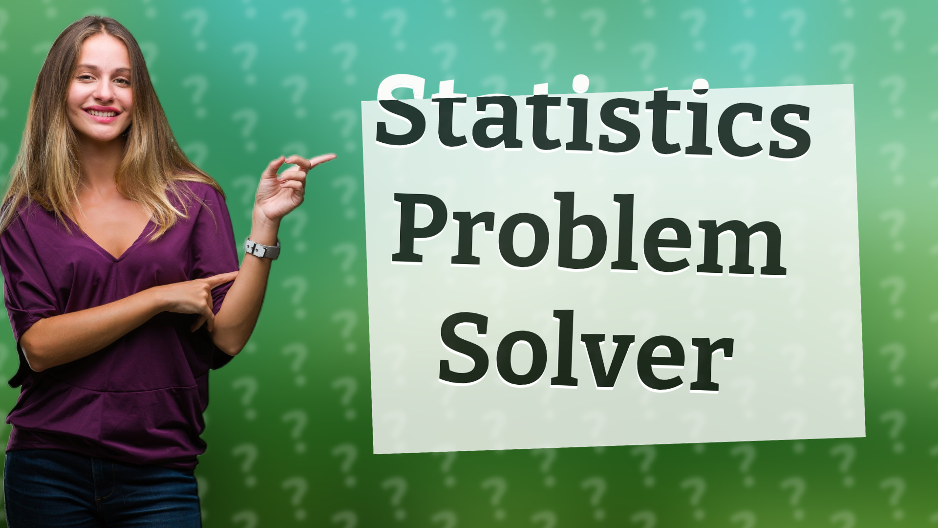 Statistics Problem Solver