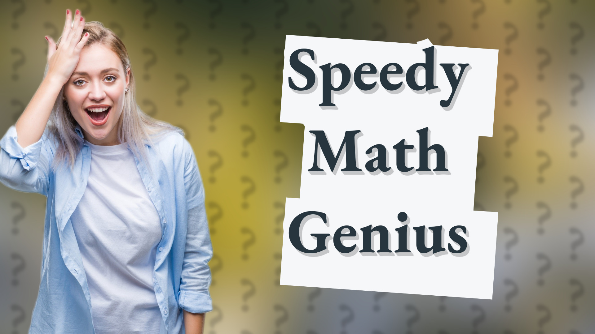 Speedy Math Genius