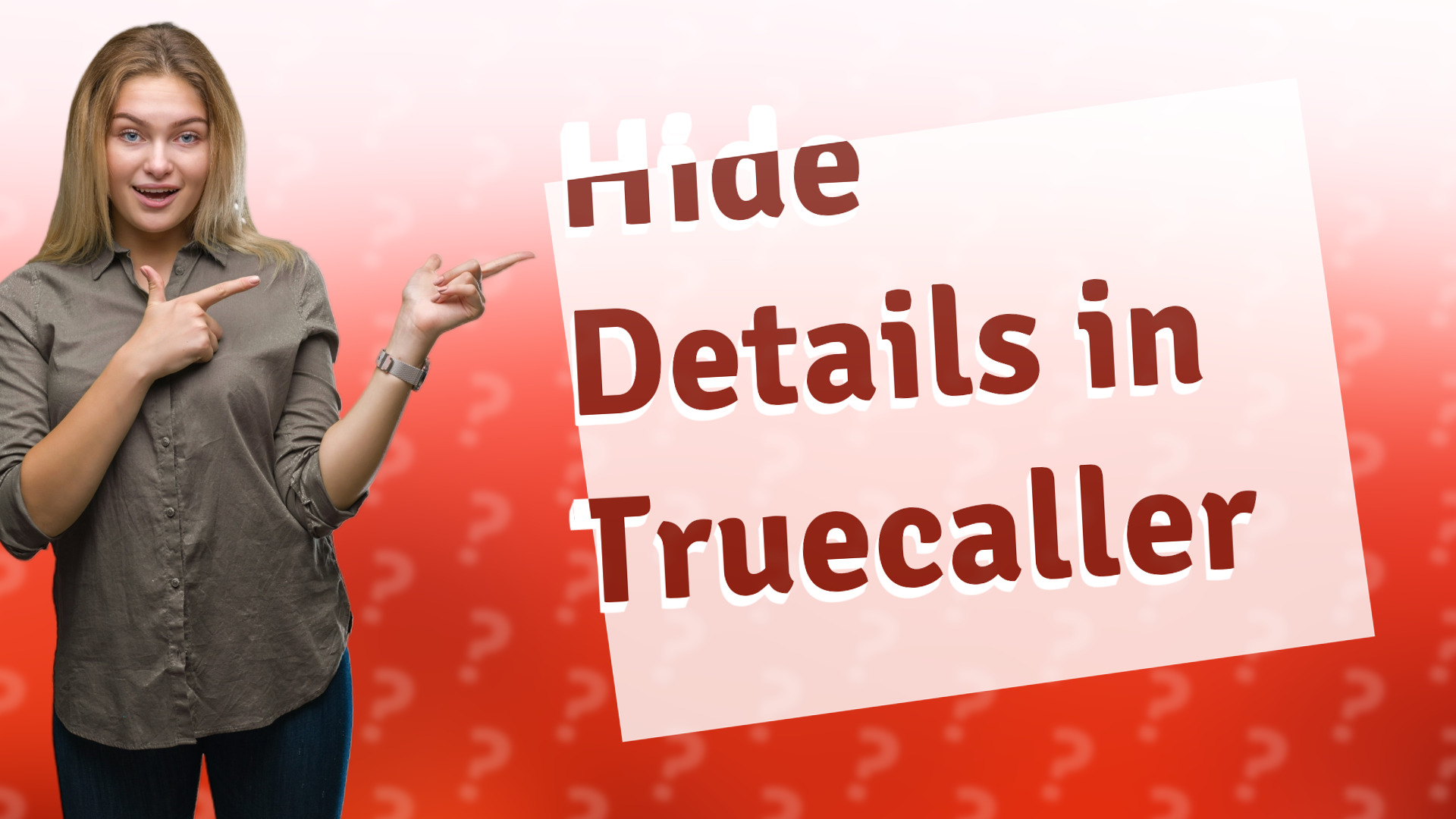 Hide Details in Truecaller