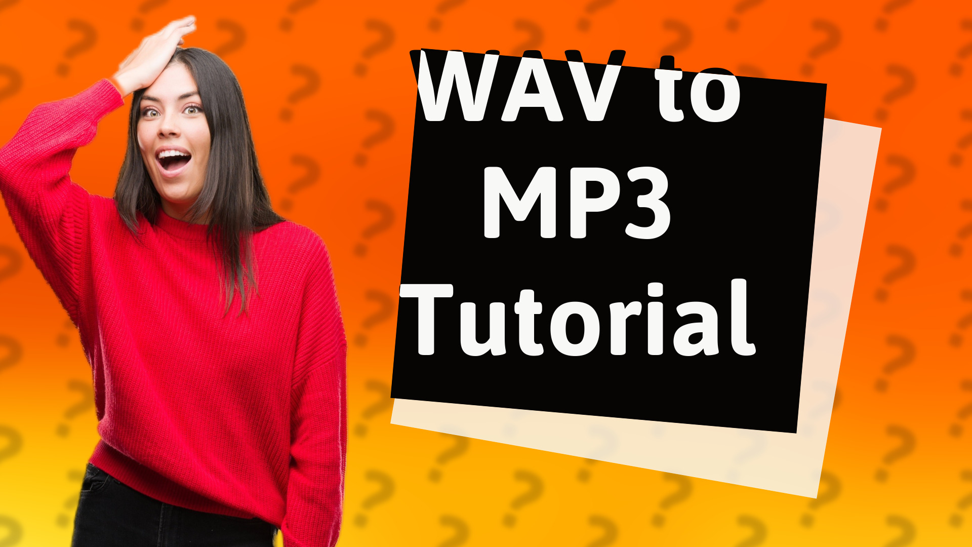 WAV to MP3 Tutorial