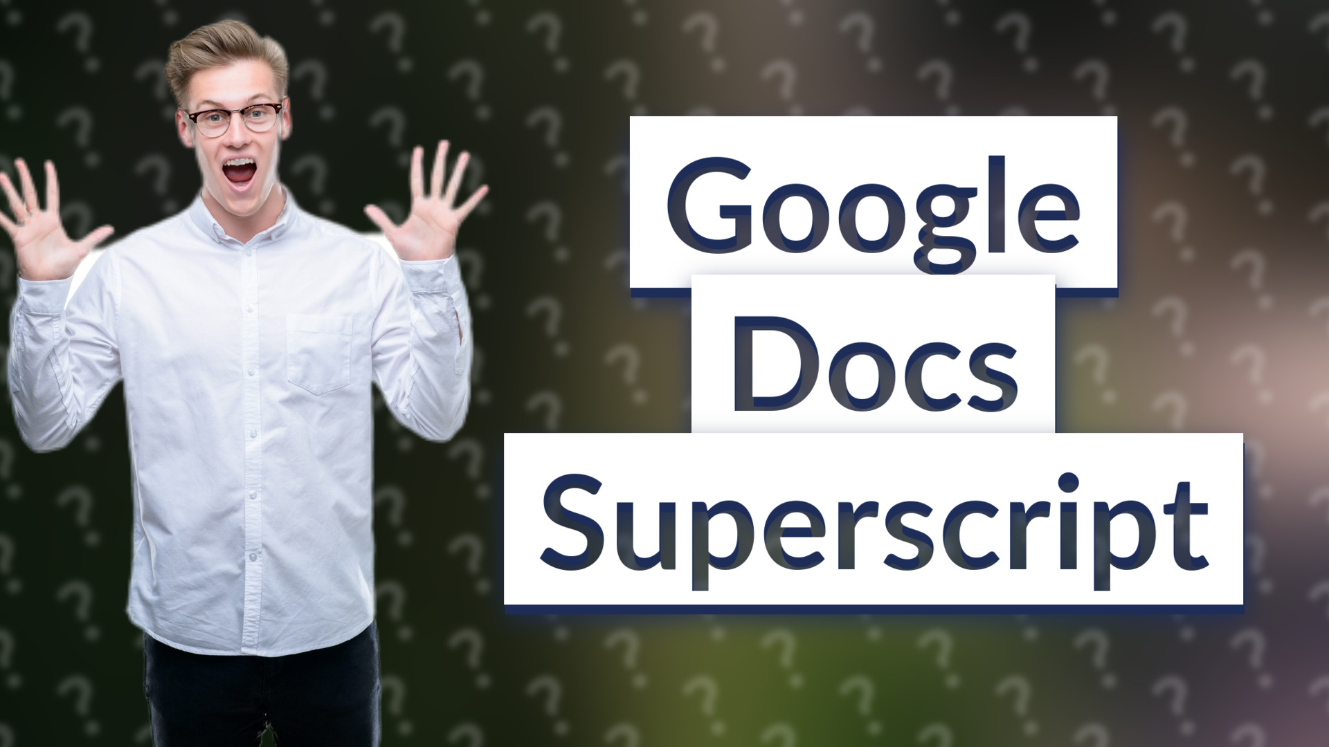 Google Docs Superscript