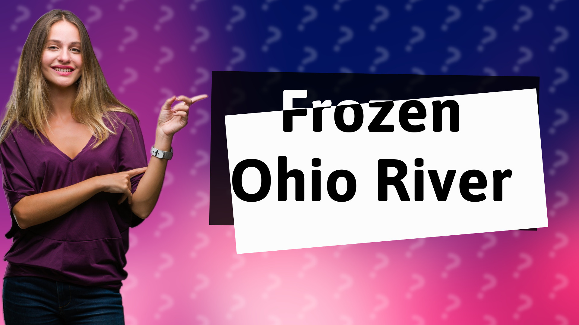 Frozen Ohio River
