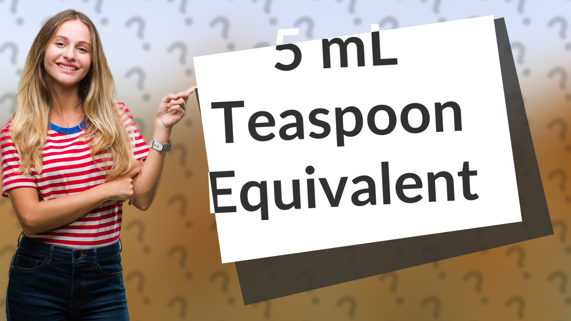 5 mL Teaspoon Equivalent