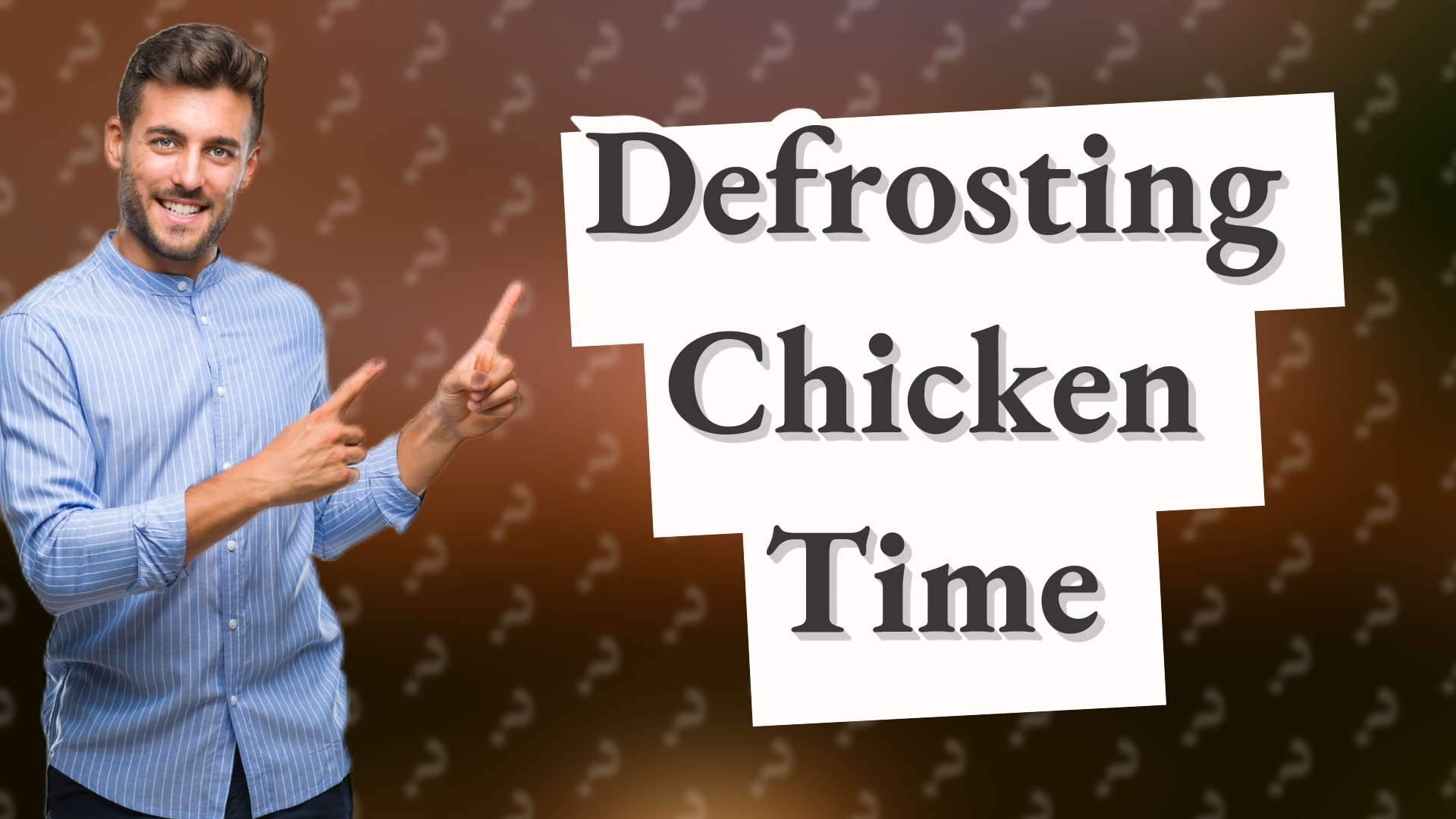 Defrosting Chicken Time