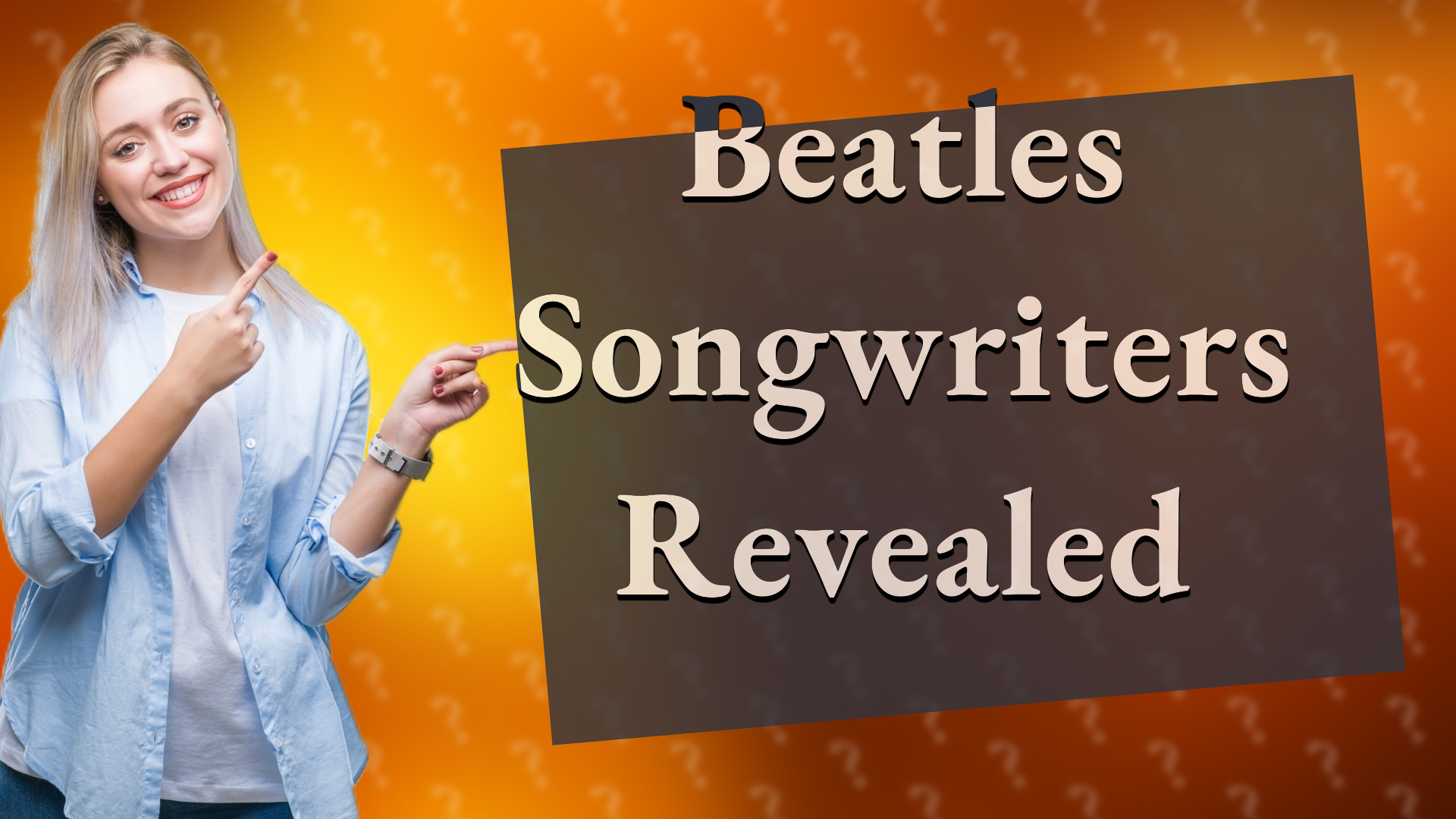Beatles Songwriters Revealed