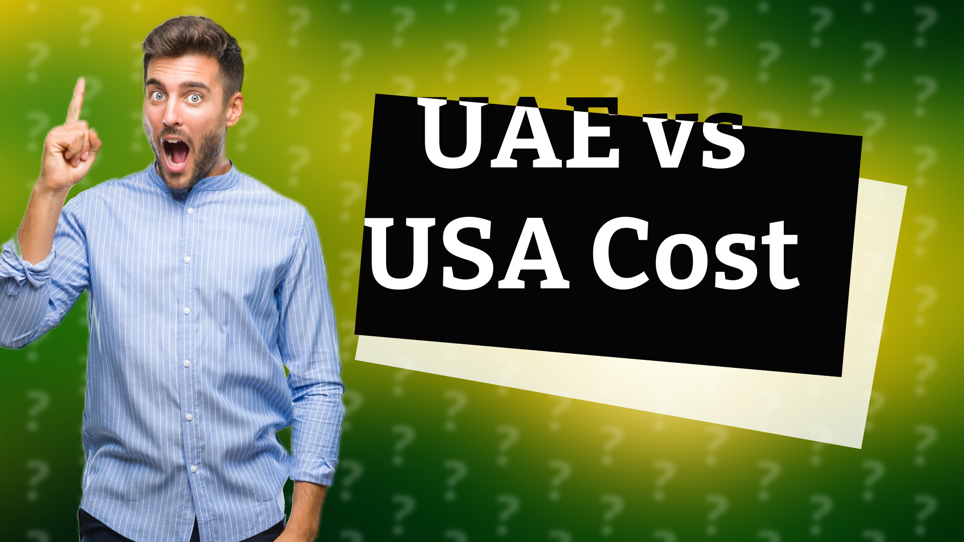 UAE vs USA Cost