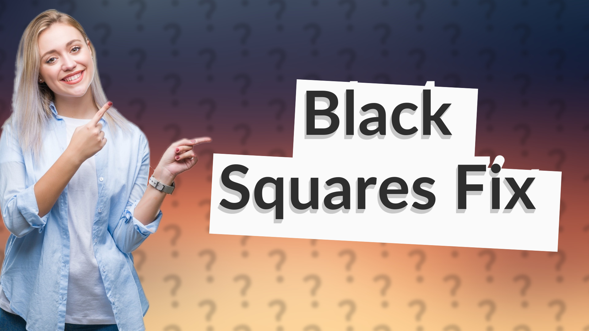 Black Squares Fix