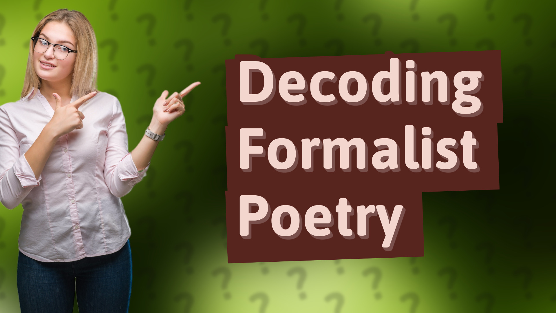 Decoding Formalist Poetry