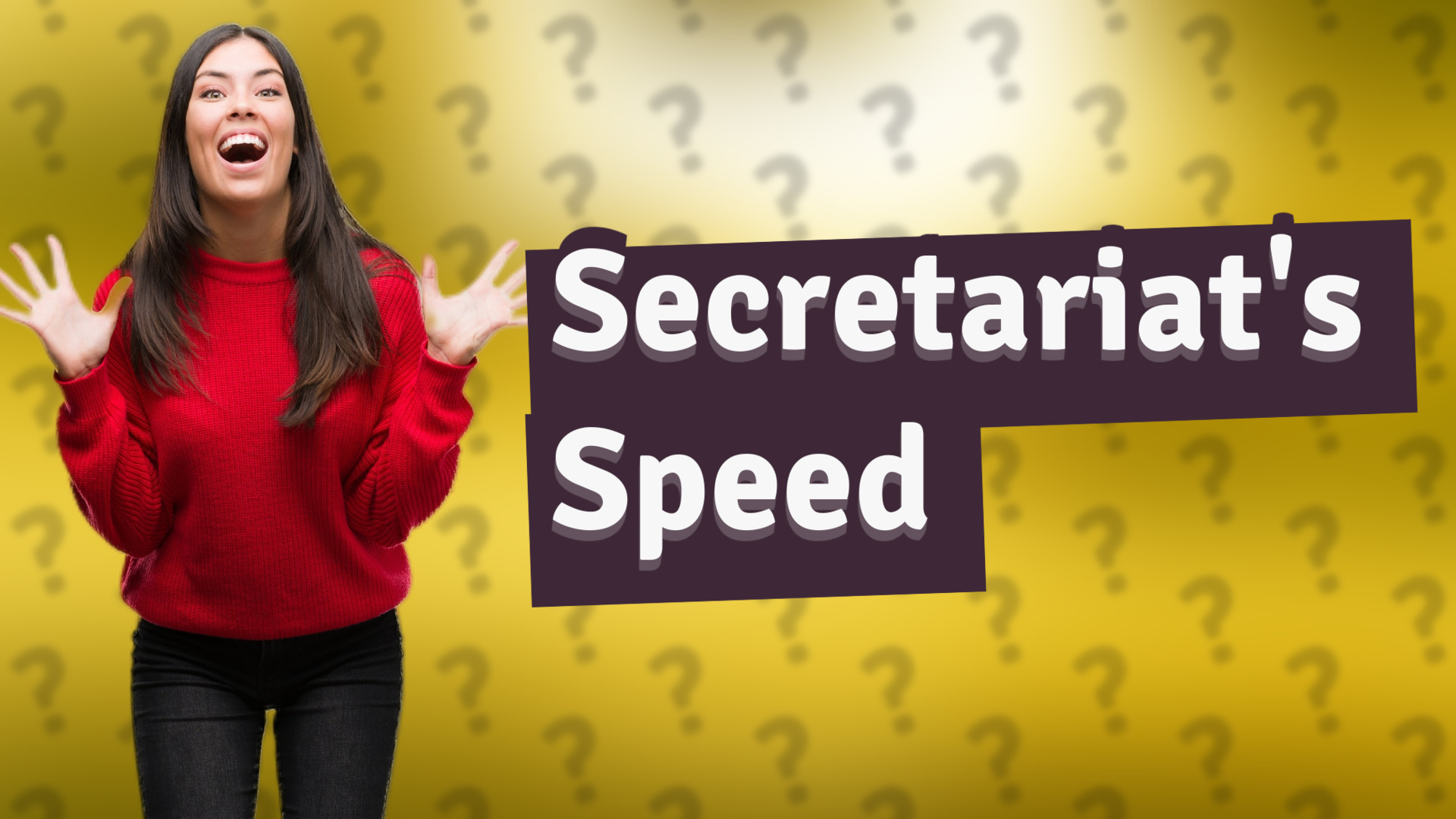 Secretariat's Speed