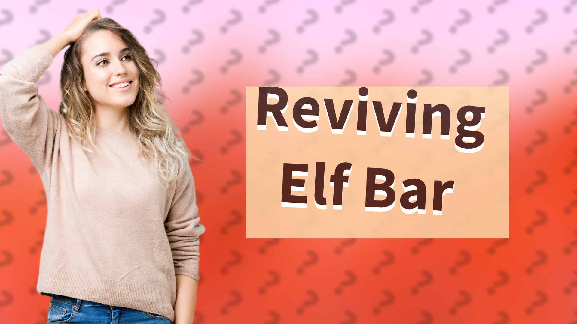 Reviving Elf Bar