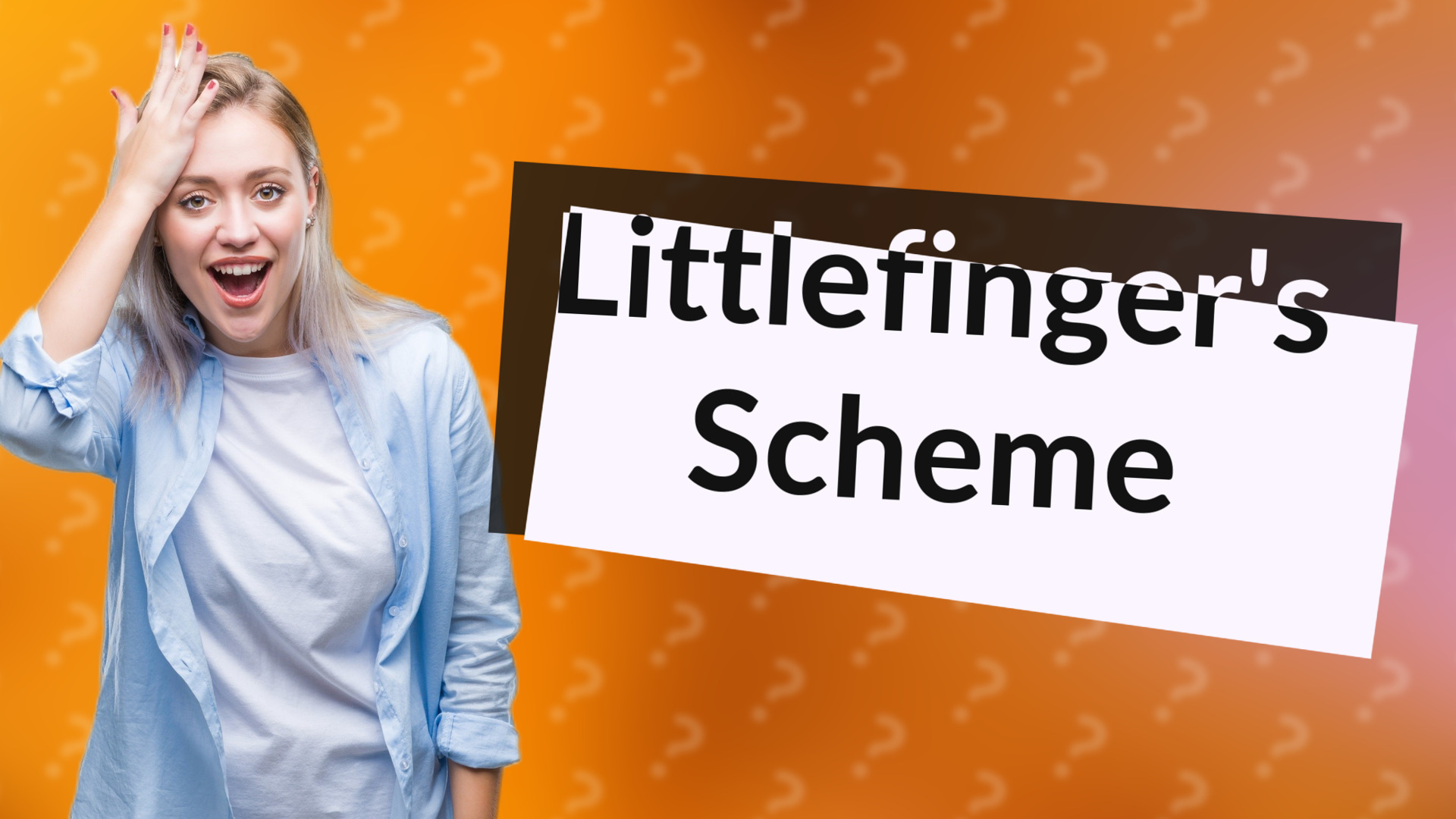 Littlefinger's Scheme