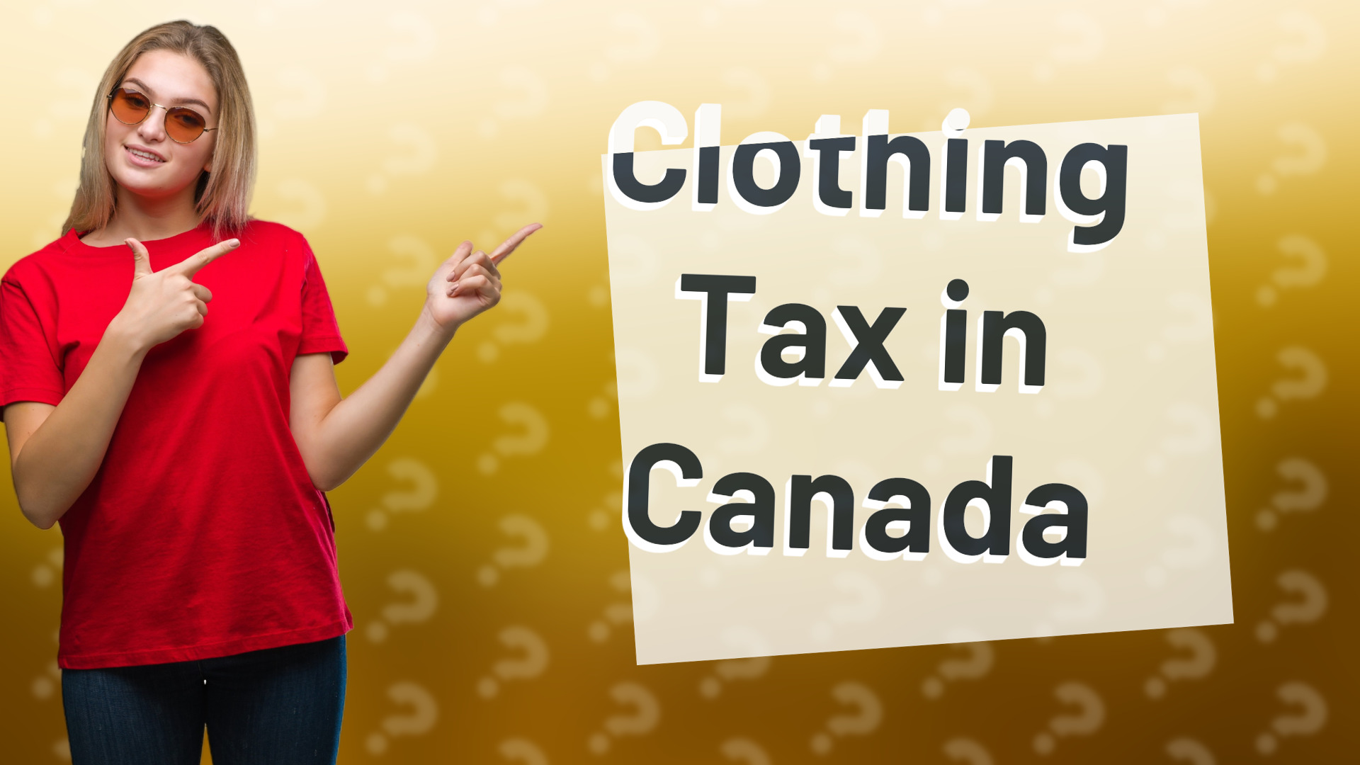 Clothing Tax in Canada