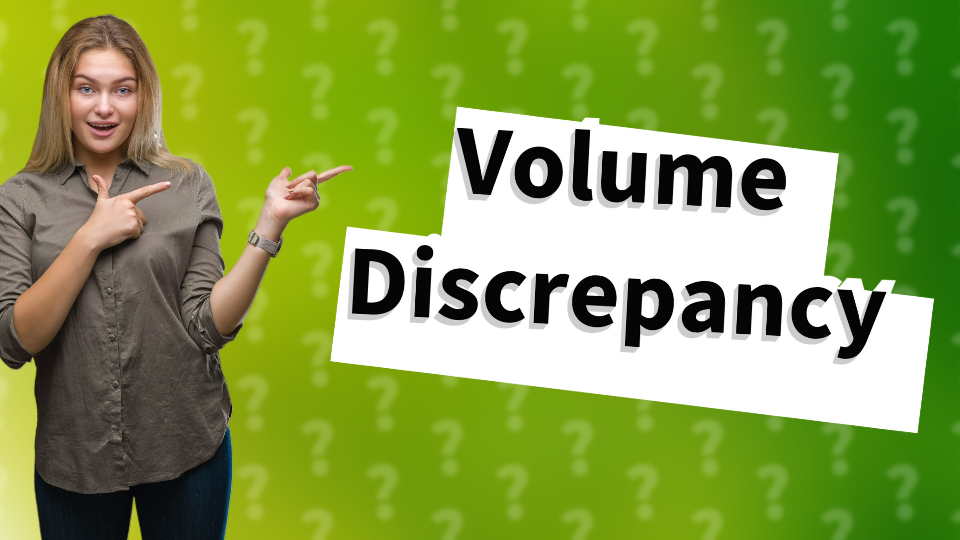 Volume Discrepancy