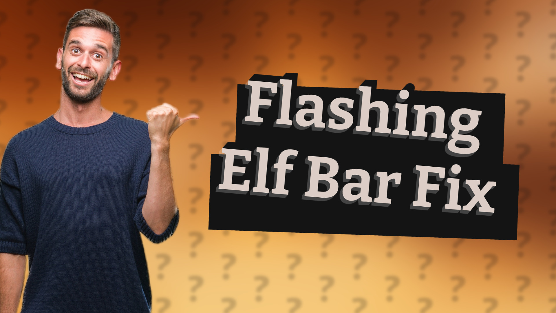 Flashing Elf Bar Fix
