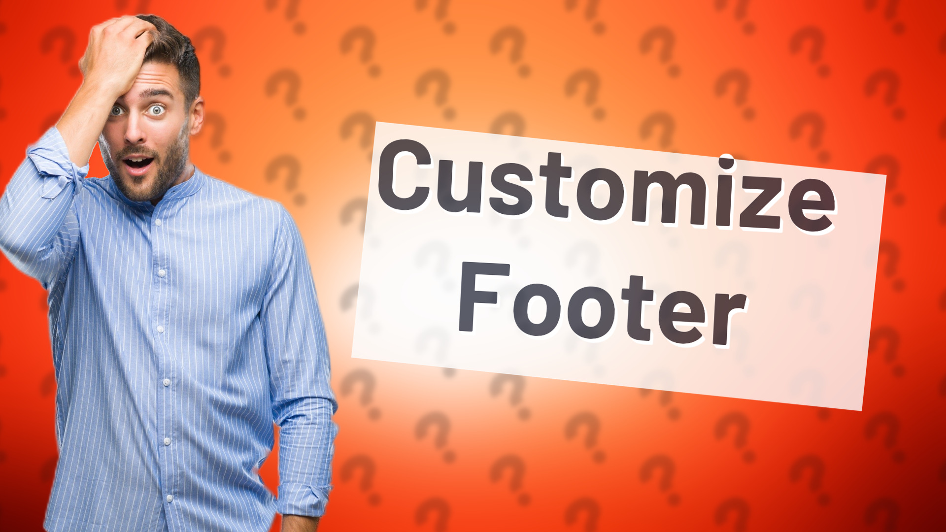 Customize Footer