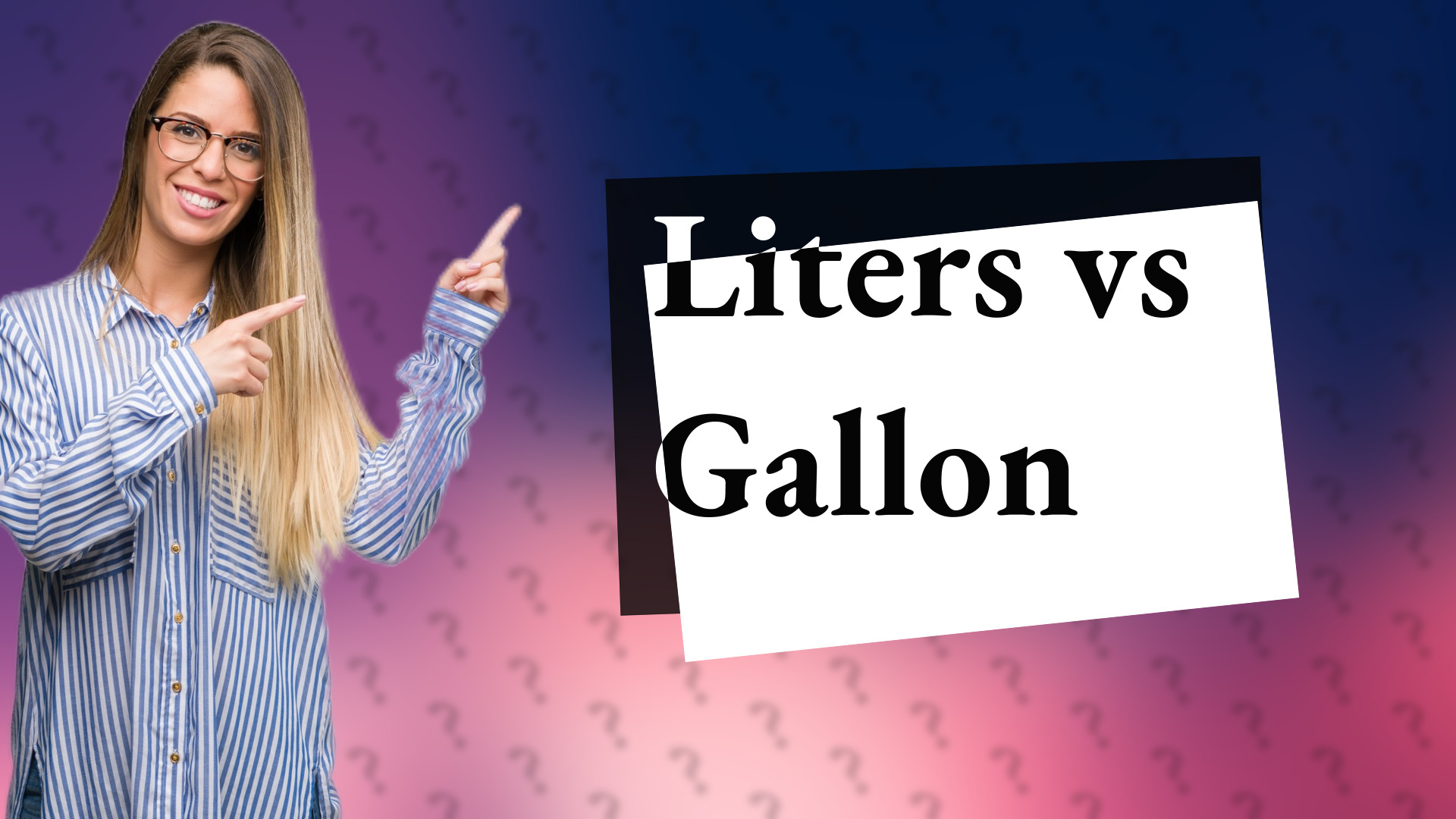Liters vs Gallon