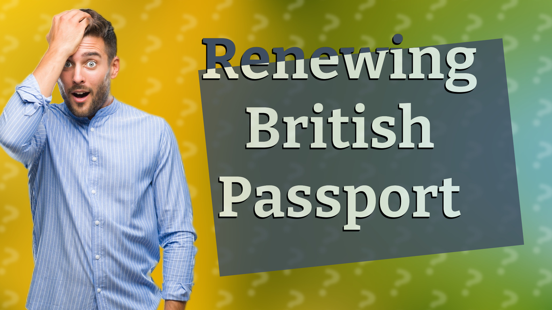 Renewing British Passport