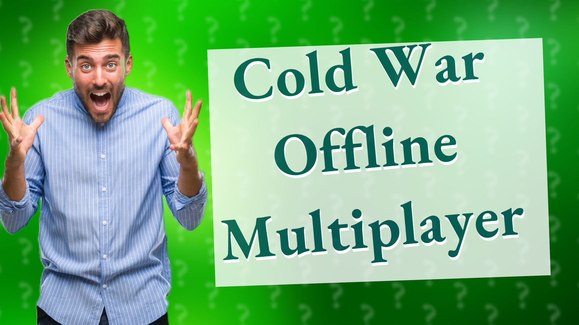 Cold War Offline Multiplayer