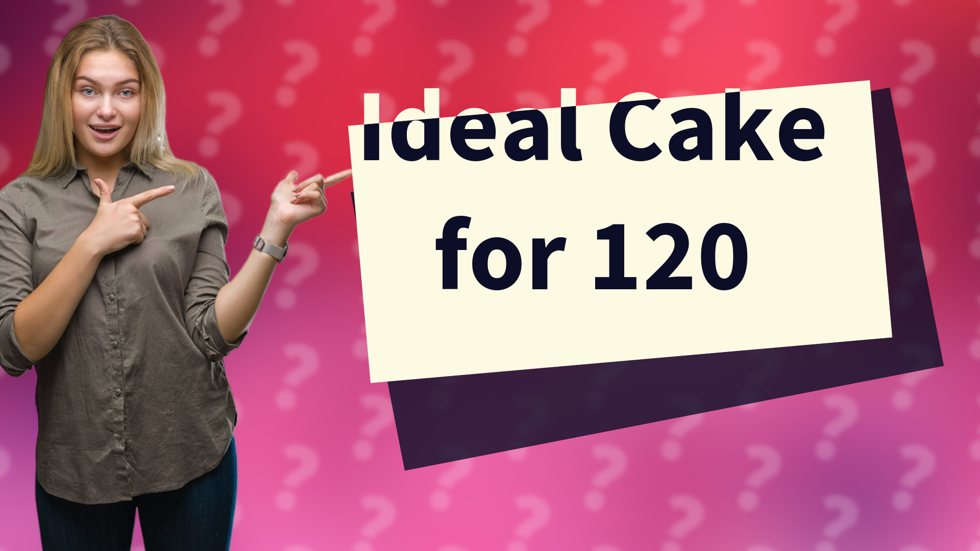 Ideal Cake for 120