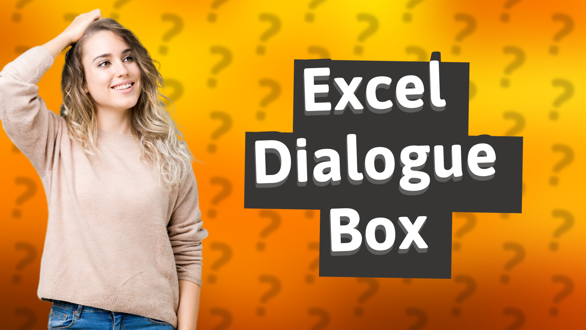 Excel Dialogue Box