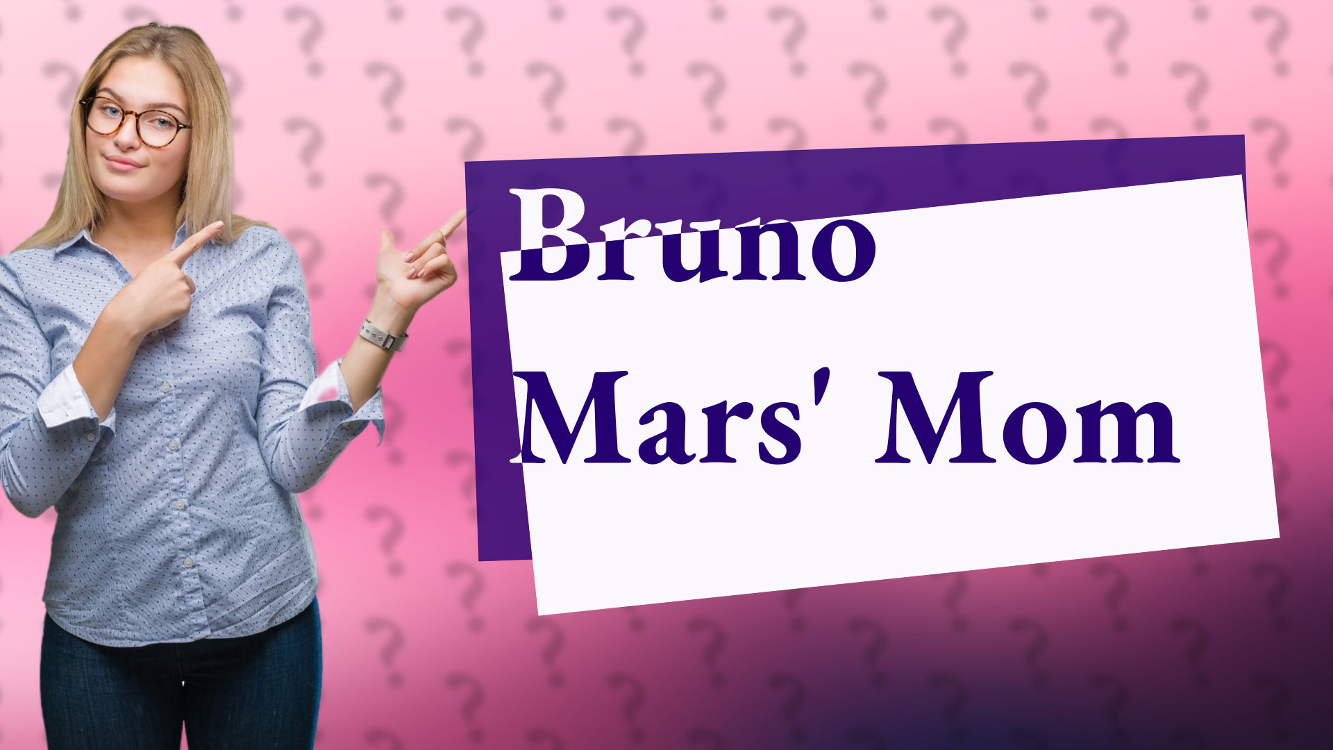 Bruno Mars' Mom