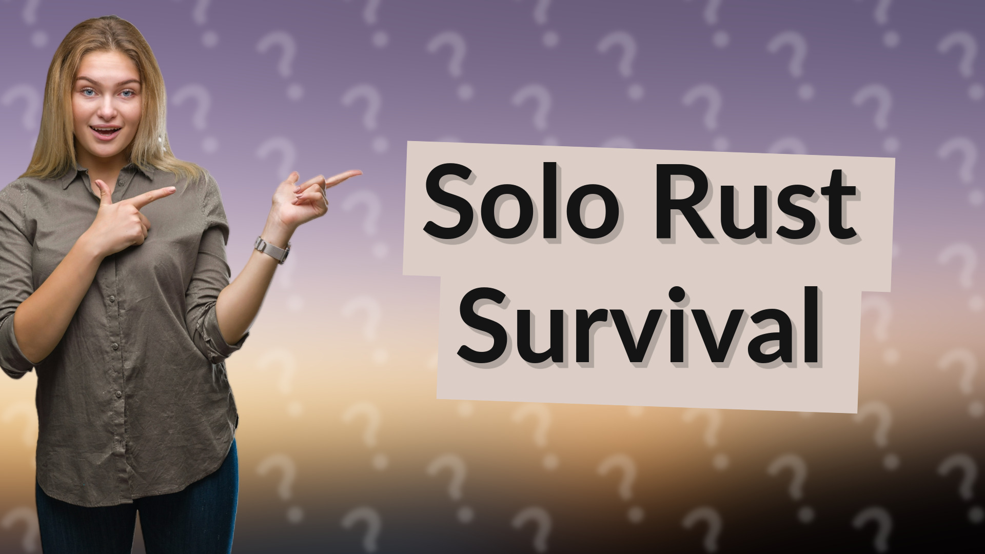 Solo Rust Survival