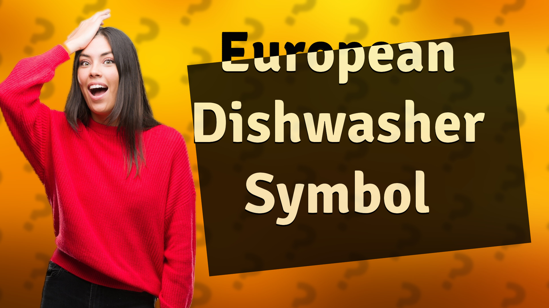 European Dishwasher Symbol
