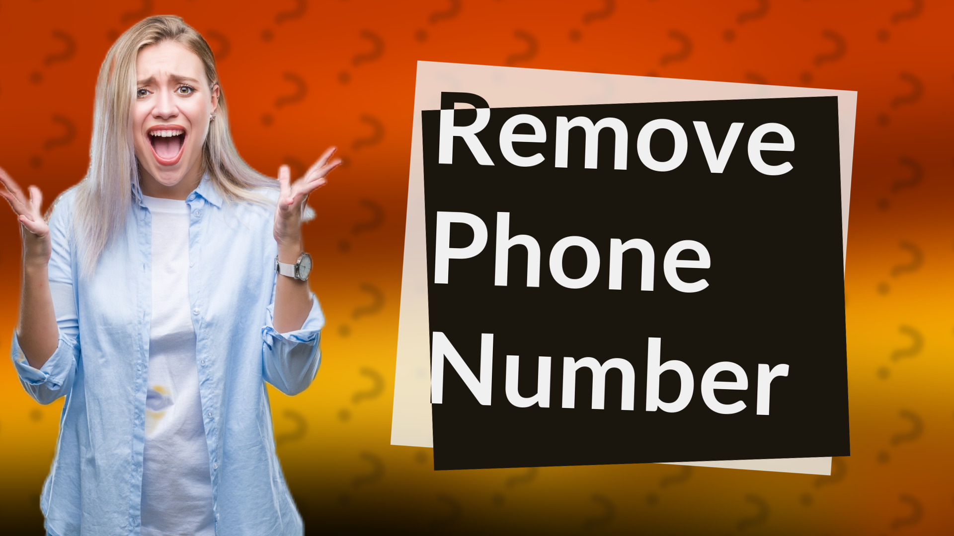 Remove Phone Number