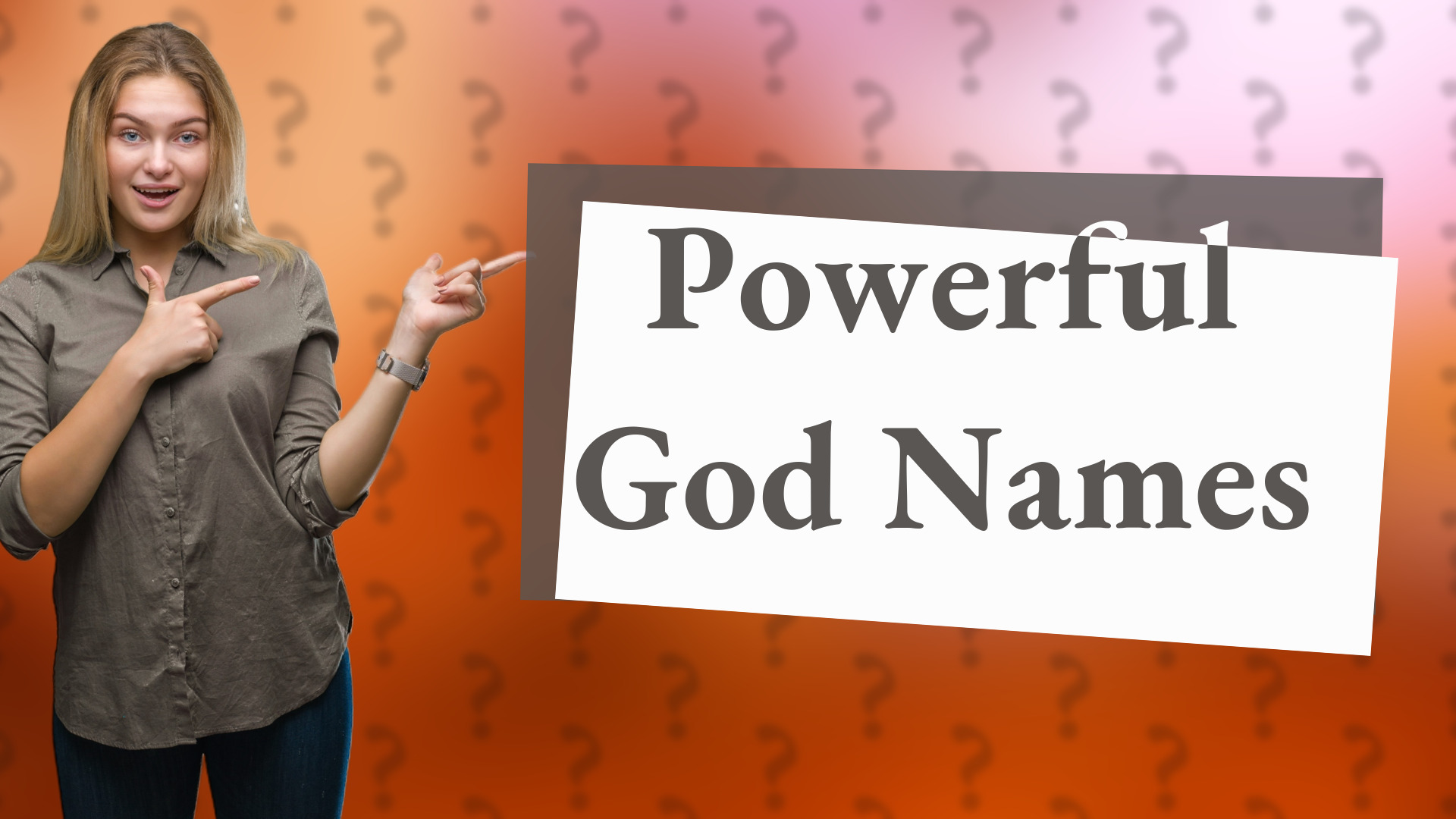 Powerful God Names