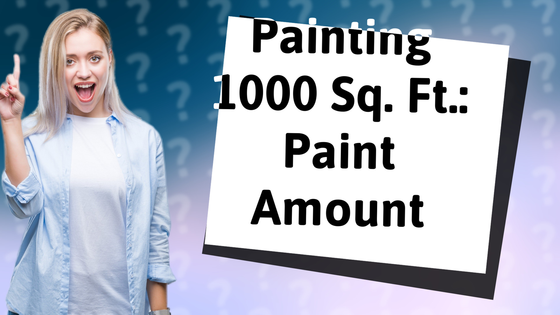 Painting 1000 Sq. Ft.: Paint Amount
