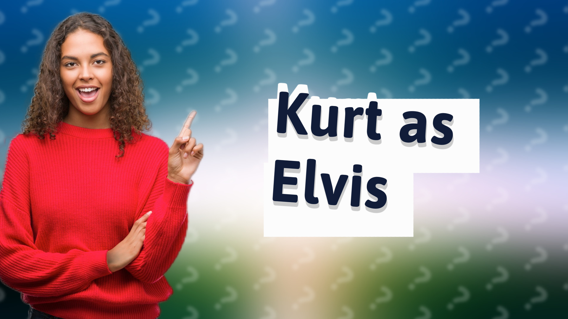 Kurt as Elvis