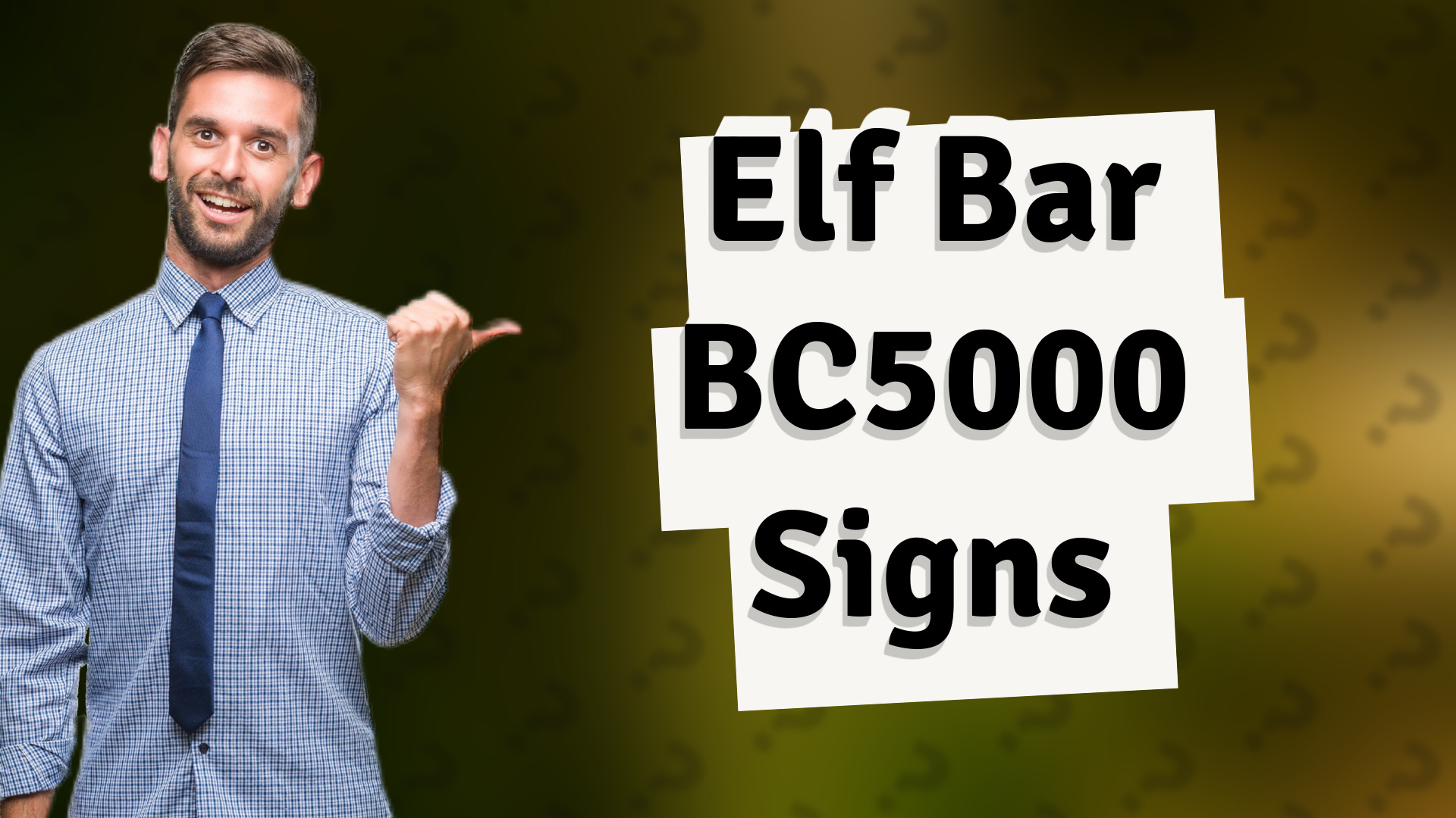 Elf Bar BC5000 Signs