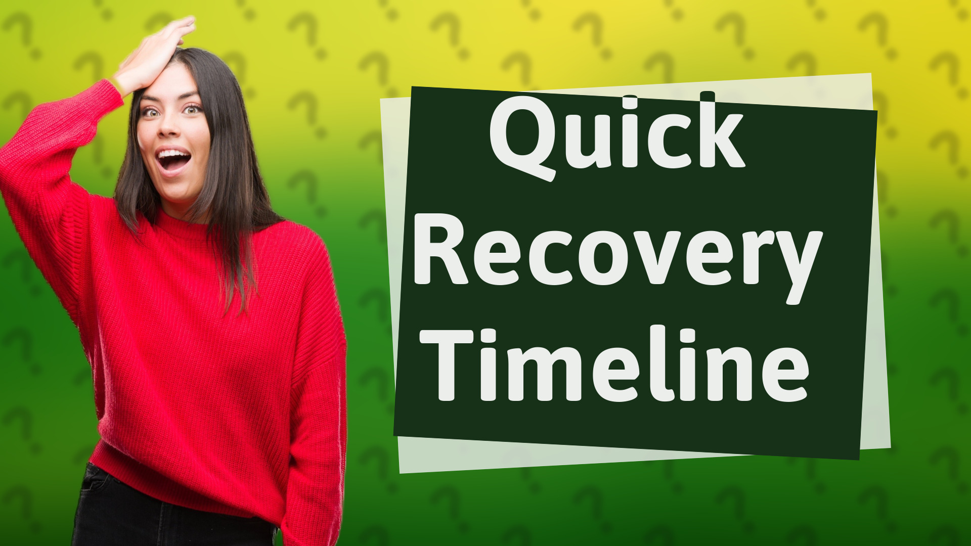 Quick Recovery Timeline
