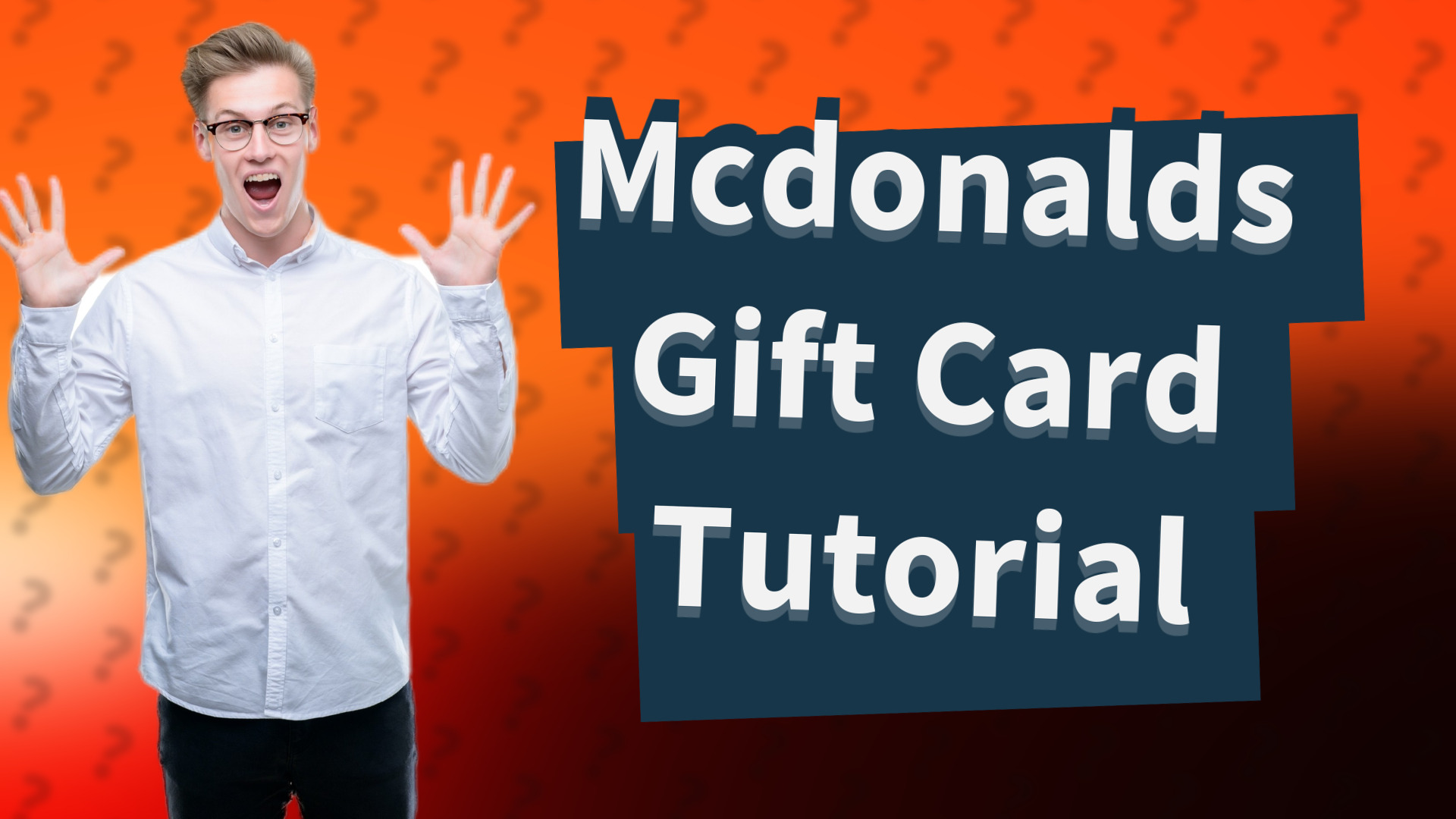 Mcdonalds Gift Card Tutorial