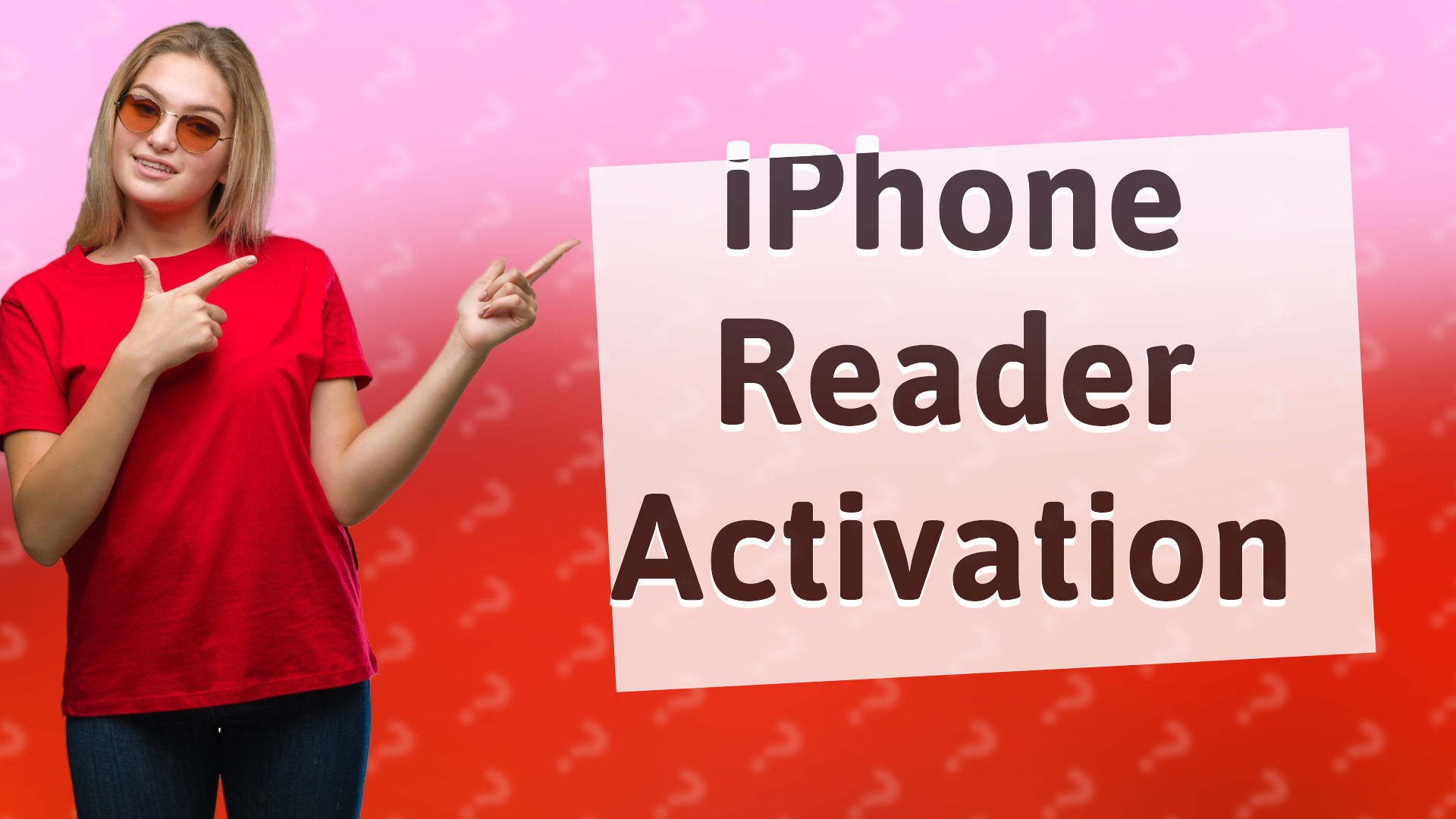 iPhone Reader Activation