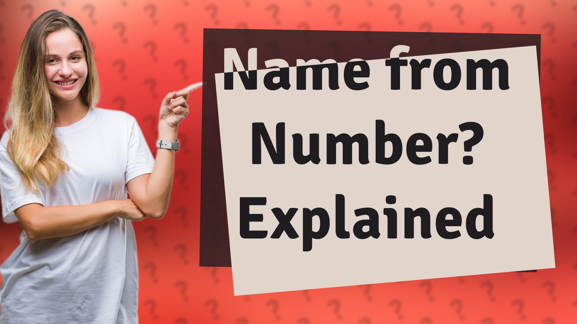 Name from Number? Explained