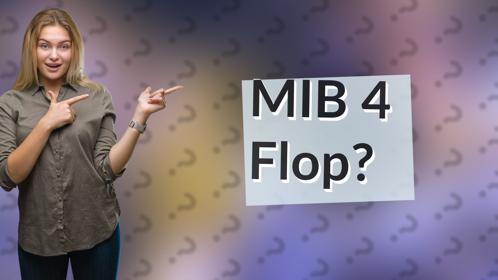 MIB 4 Flop?