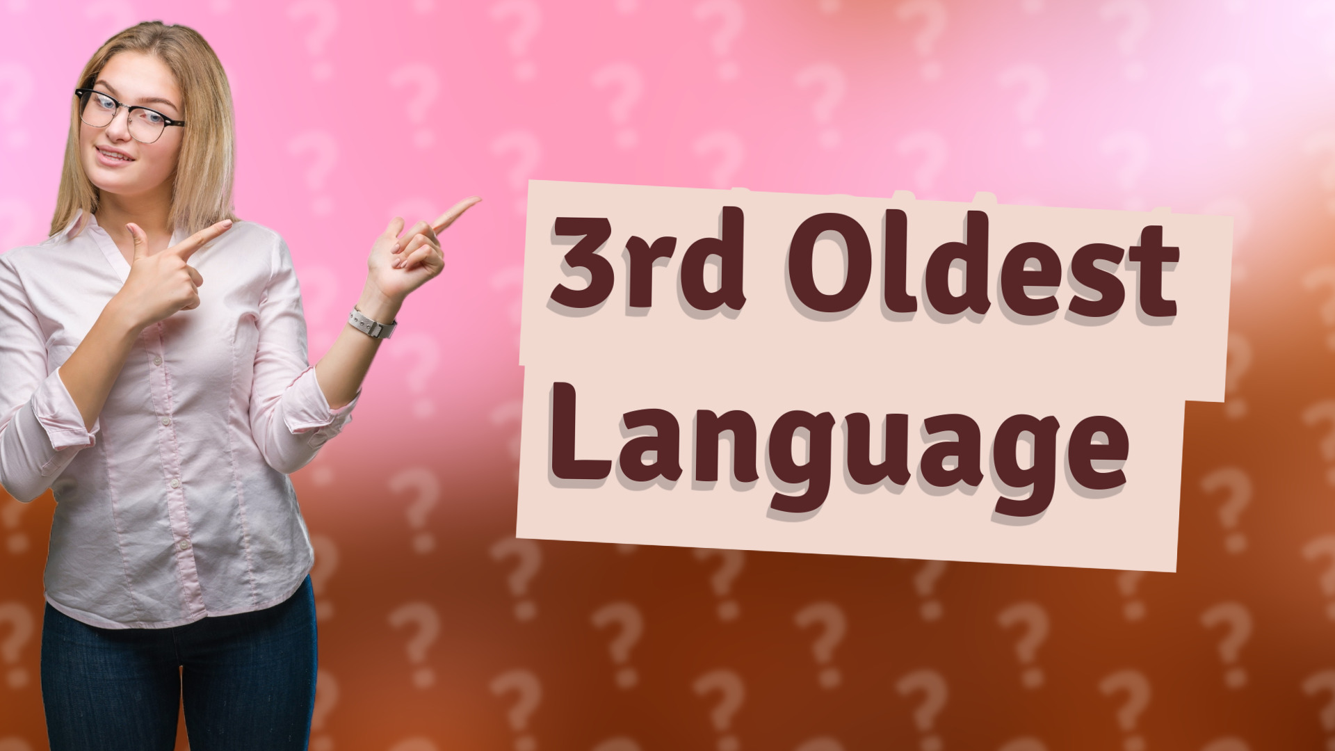 3rd Oldest Language