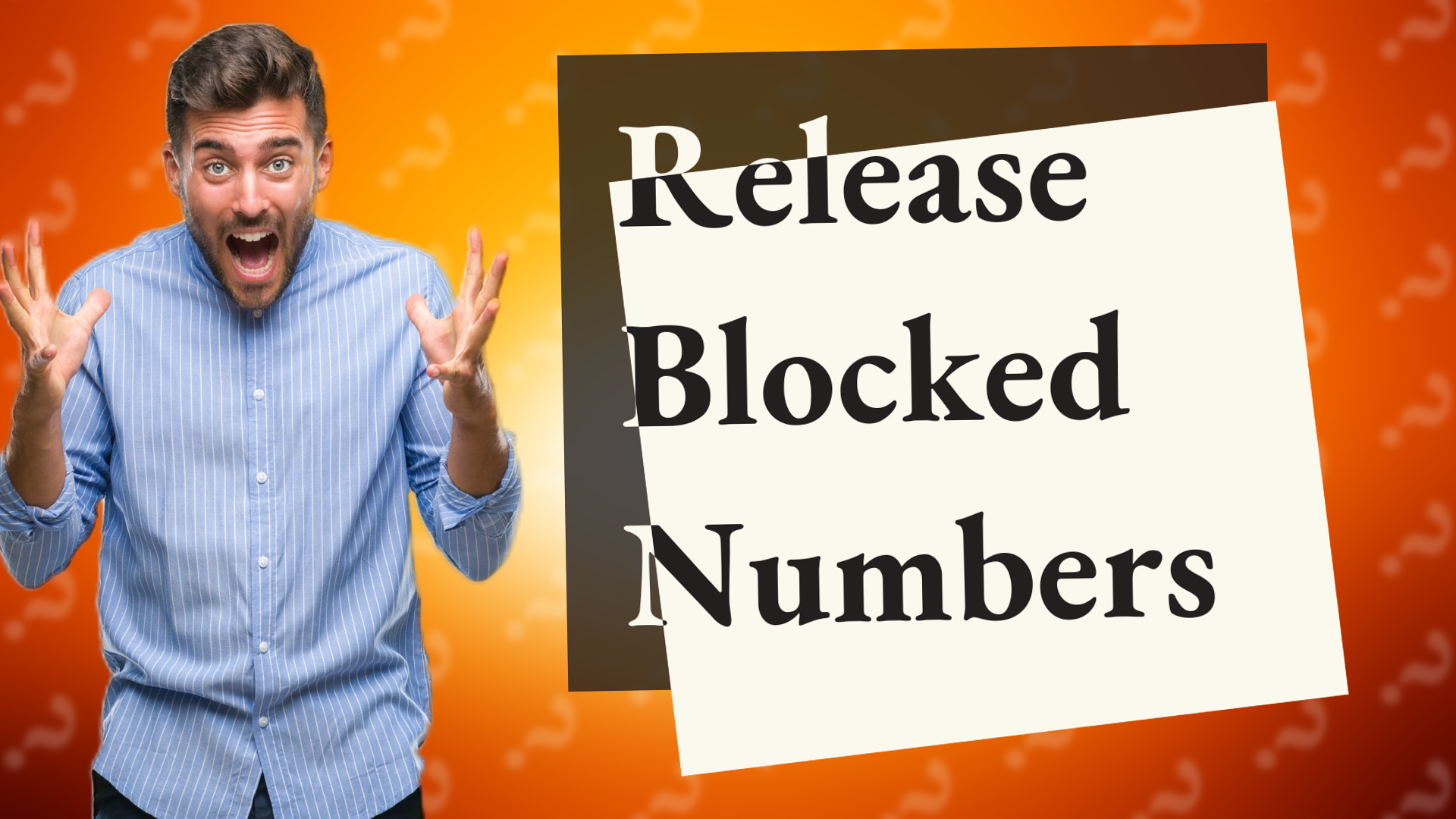 Release Blocked Numbers