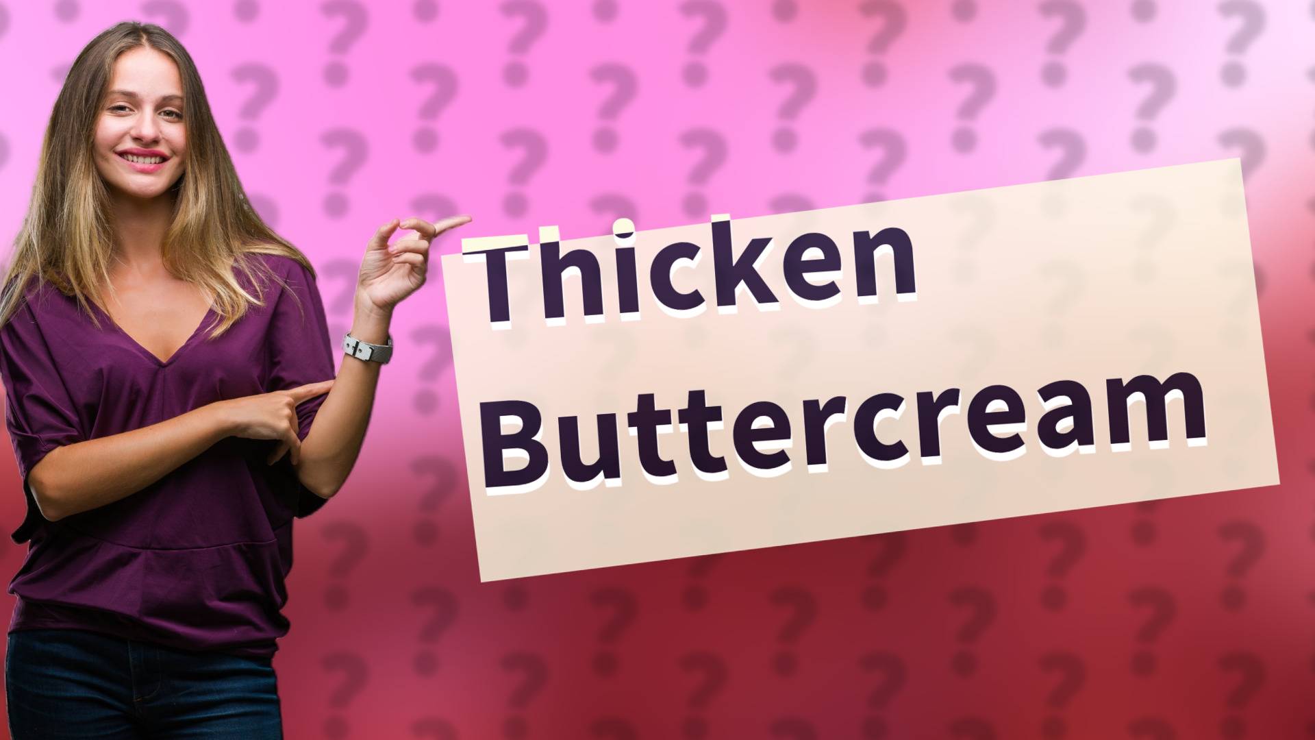 Thicken Buttercream