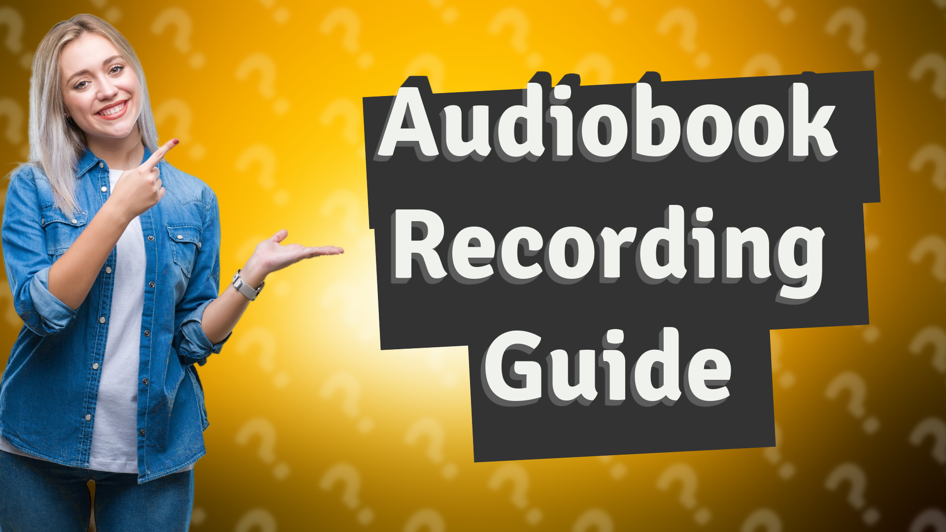 Audiobook Recording Guide