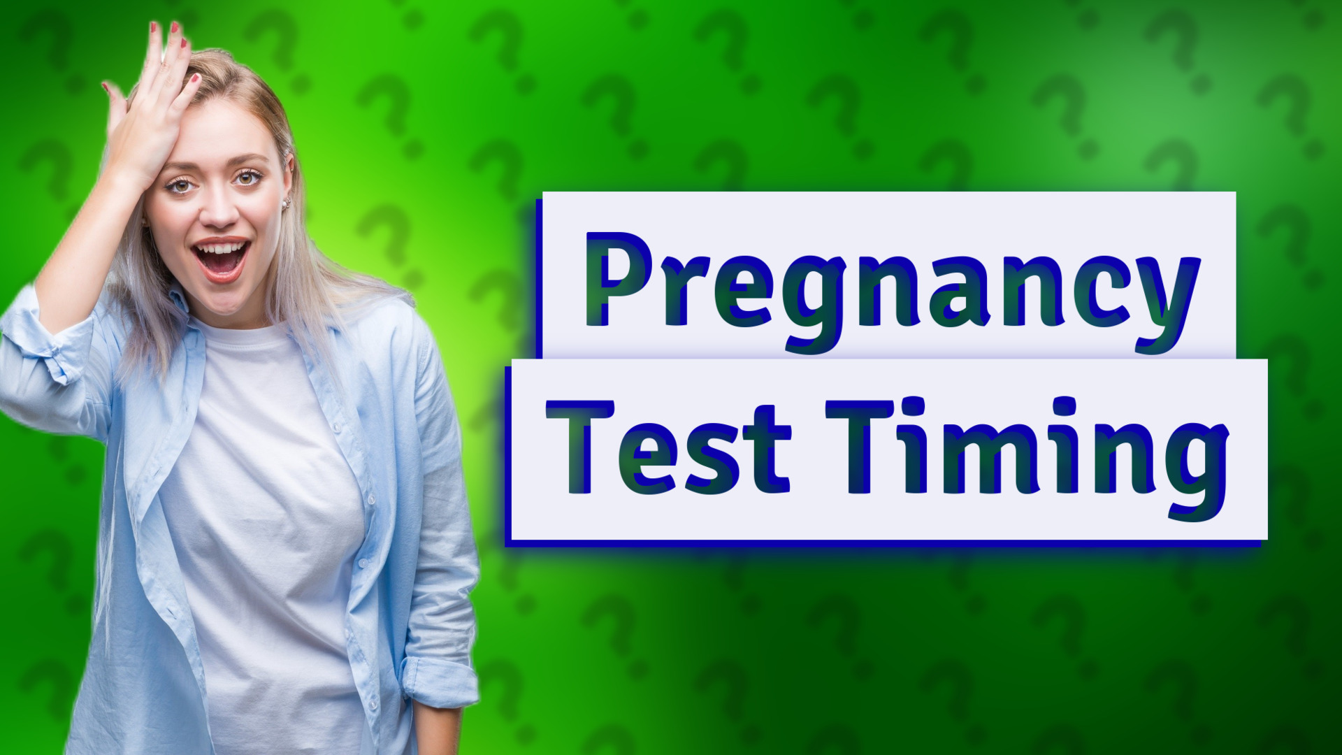 Pregnancy Test Timing