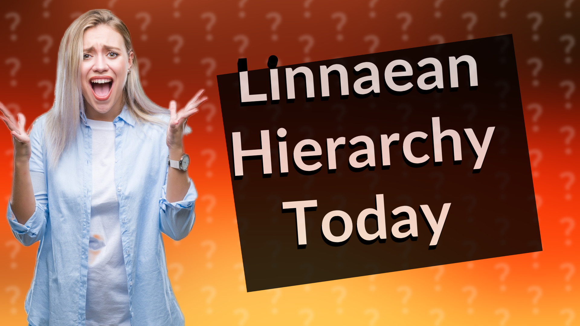Linnaean Hierarchy Today