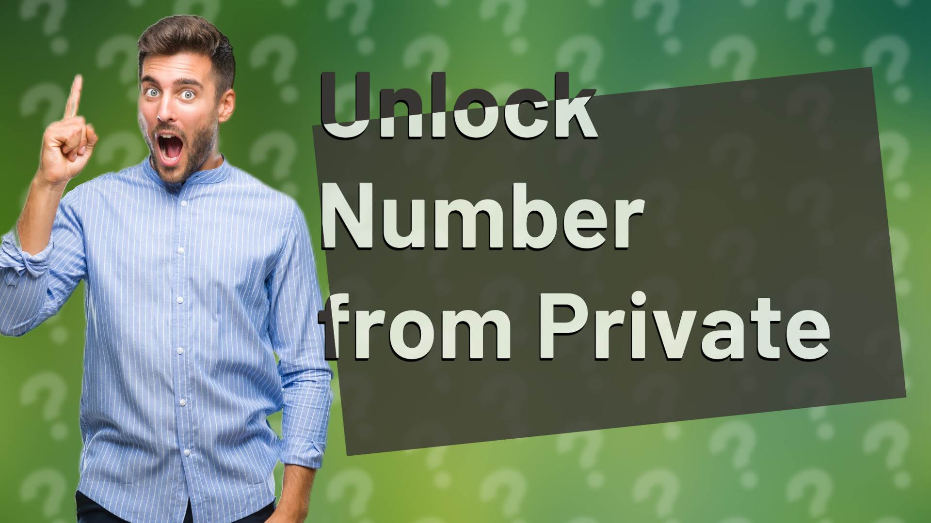 Unlock Number from Private