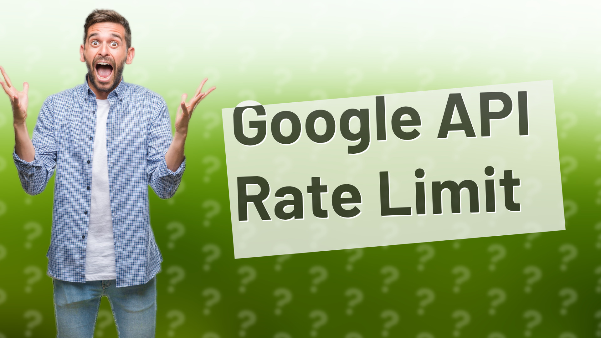 Google API Rate Limit