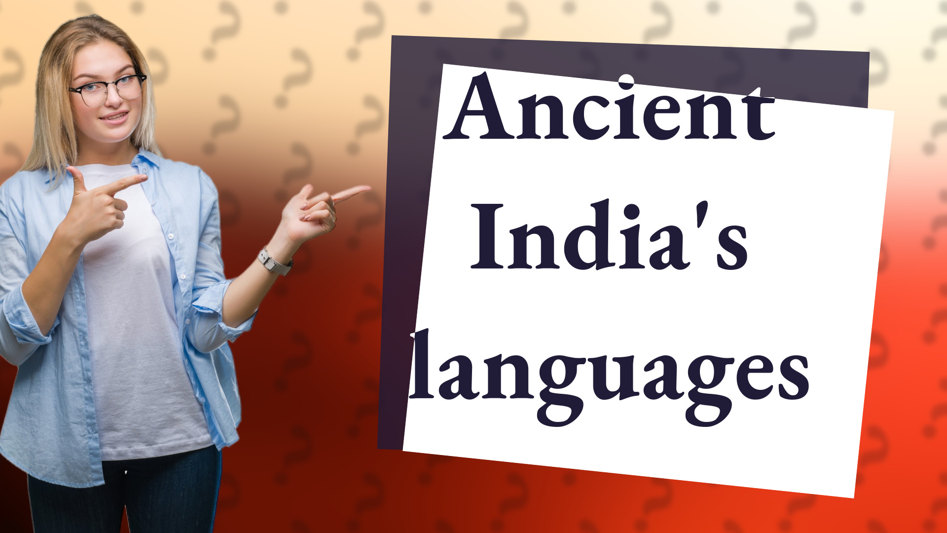 Ancient India's languages