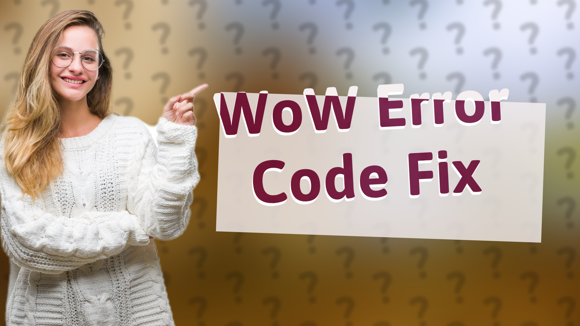 WoW Error Code Fix